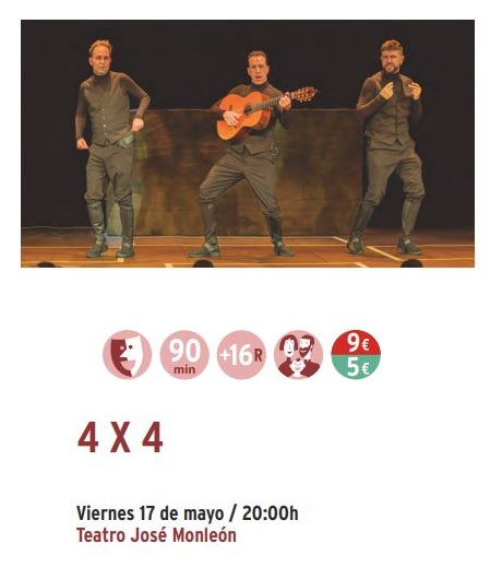 En el Teatro José Monleón la Compañía Ron Lalá con su obra "4 X 4"