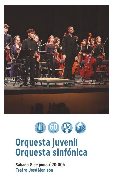 La orquesta juvenil y sinfónica de la Escuela-Conservatorio Manuel Rodríguez Sales