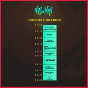horarios hallowan