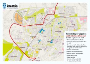 recorrido vuelta ciclista por leganes