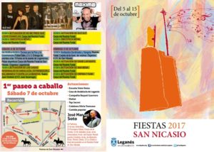 Programa de las Fiestas de San Nicasio 2017