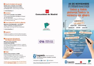 programa Día Eliminación de la Violencia Contra la Mujer