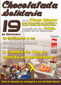 chocolatada solidaria barrio centro