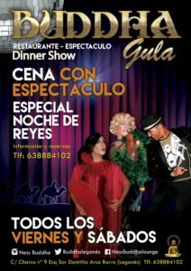 Cena de Noche de Reyes en NESS BUDDHA con espectáculo