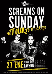 SCREAMS ON SUNDAY en el Derry en Leganés