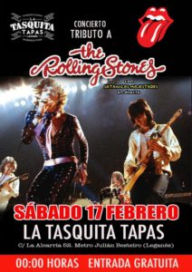 Satanicas Majestades Tributo a Rolling Stone, en la Tasquita
