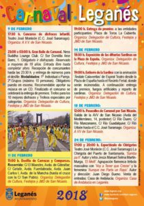 Programa Carnaval Leganés 2018