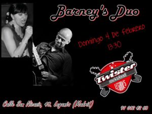 BARNEY’S DUO en el Twister rock&food