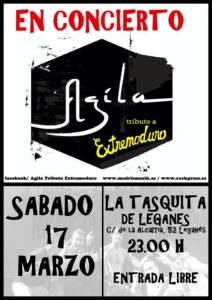 Agila tributo a Extremoduro en la Tasquita
