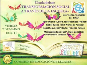Charla-debate: Transformación social a través de la escuela