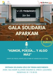 Gala de humor y algo más organiza APARKAM