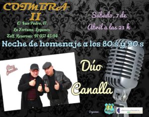 ACÚSTICO del DÚO CANALLA en el COIMBRA II