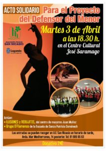 Acto solidario flamenco Patricia Domenech