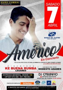 EL REY DE LA CUMBIA AMÉRICO en Ke buena Rumba Leganés