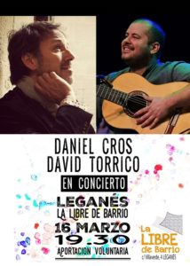 Daniel Cros y David Torrico en concierto en la Libre