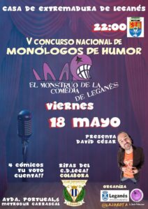 2ª Semifinal V Concurso Nacional de Monólogos de Humor “ El Monstruo de la Comedia ” de Leganés.