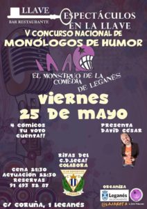 3ª Semifinal V Concurso Nacional de Monólogos de Humor “ El Monstruo de la Comedia ” de Leganés.