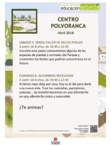 Actividades del C E A Polvoranca (Leganés) en mayo