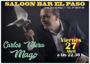 El mago Carlos Mera en el Paso