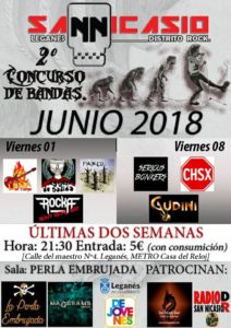 2º Concurso de Bandas San Nicasio Distrito Rock
