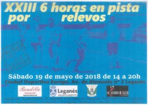 Atletismo XXIII 6 horas en pista por relevos