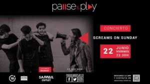 Concierto de Screams on Sunday en el Pause&Play Sambil