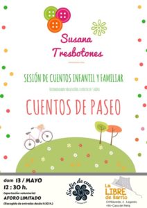 Cuenta cuentos familiar con Susana Tresbotones en La LIbre
