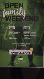 Open family Weekend jornadas de puertas abiertas en BeOne