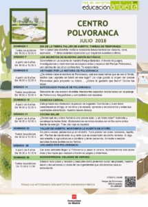 Actividades en el CEA Polvoranca en julio