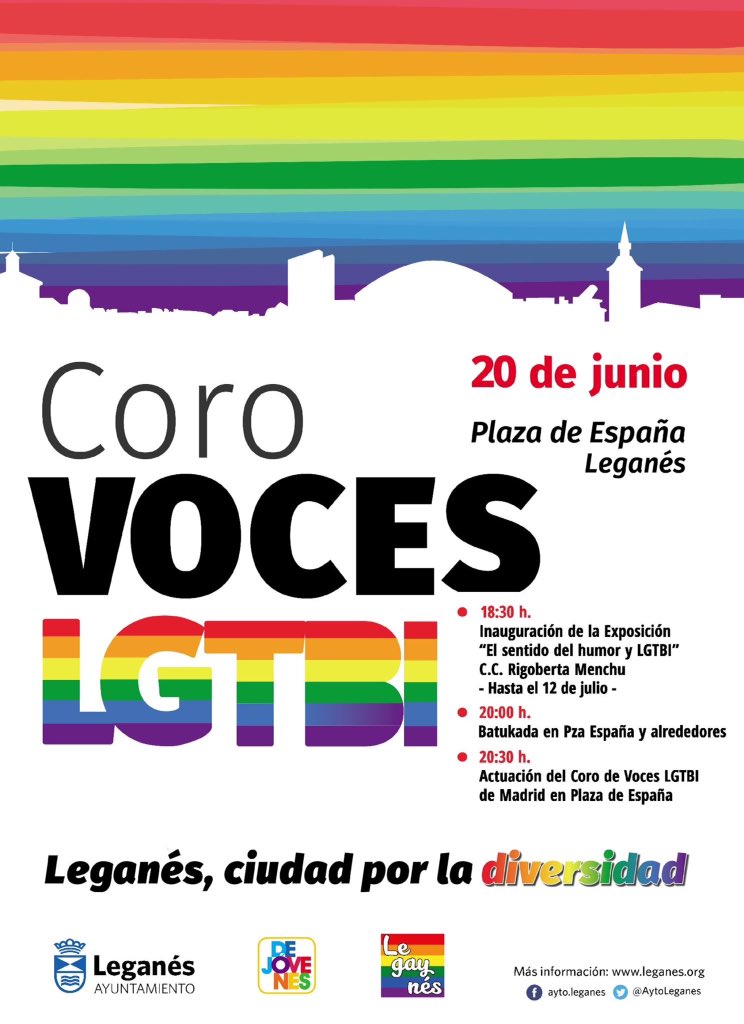 Actos de celebración del Orgullo LGTBI en Leganés CORO VOCES