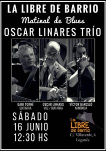 Blues en La Libre con Oscar Linares Trio