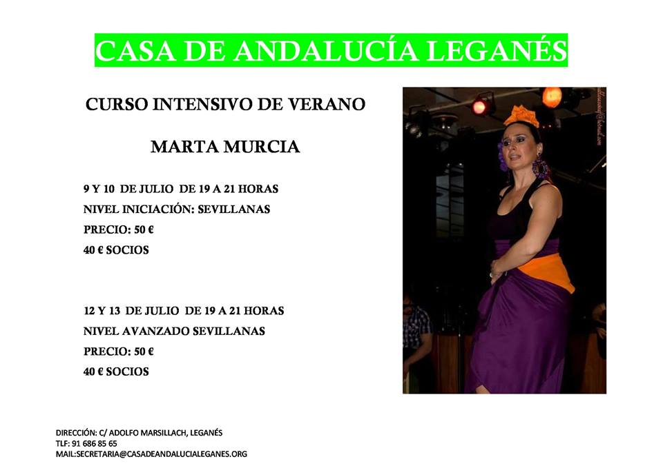 Curso Intensivo de Sevillanas en la Casa de Andalucía de Leganés