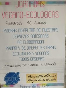 Jornadas vegano ecológicas en el Cosmos