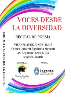 Recital de poesía "Voces desde la diversidad" en Leganés
