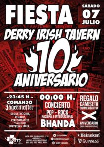 Fiesta 10 aniversario Derry Irish Tavern