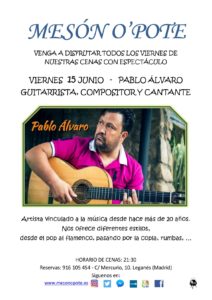 Pablo Álvaro en el Mesón O´pote