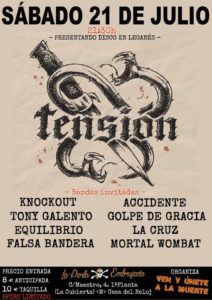 Tensión presenta su disco en Leganés más Bandas Invitadas
