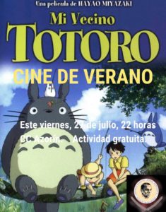 CINE DE VERANO en el patio del Azorín MI VECINO TOTORO