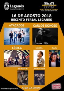 Carlos Donoso en las fiestas de Leganés