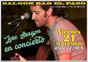 José Aragón en concierto en El Paso