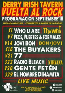 PROGRAMACION COMPLETA SALA DERRY LEGANES SEPTIEMBRE