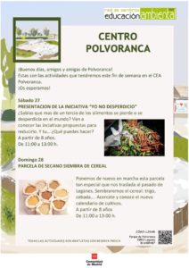 Actividades en el CEA Polvoranca en octubre 2018