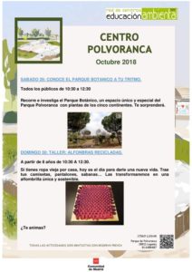 Actividades en el CEA Polvoranca en septiembre 2018