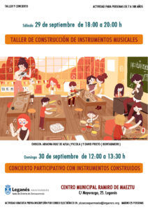 Concierto participativo con instrumentos construidos