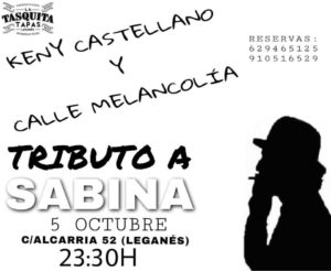 Kenny Castellano en la Tasquita tributo a Sabina