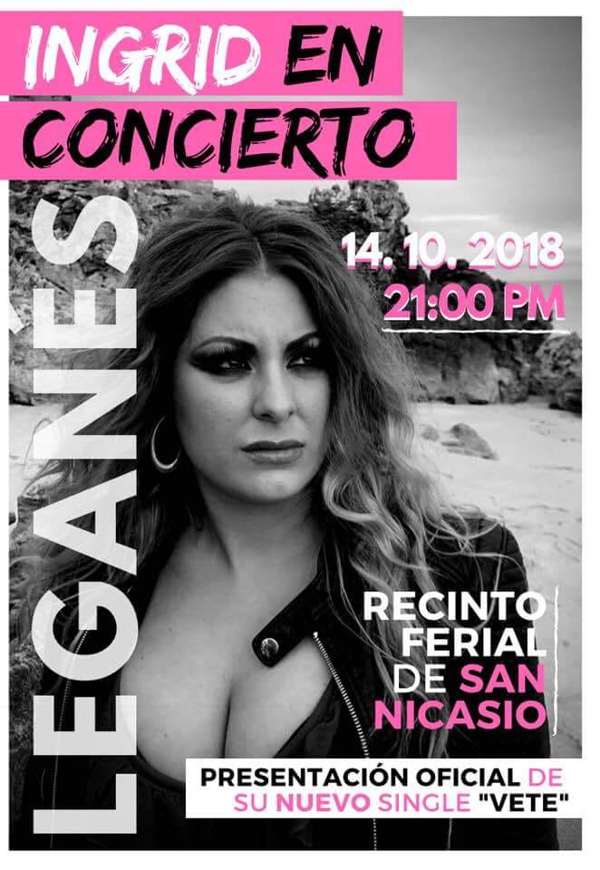 Ingrid en concierto en Leganés