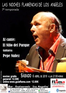 Concierto flamenco: El Niño del Parque en "Los Ángeles"
