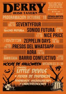 Zeppelin Days en el Derry - programa completo derry octubre