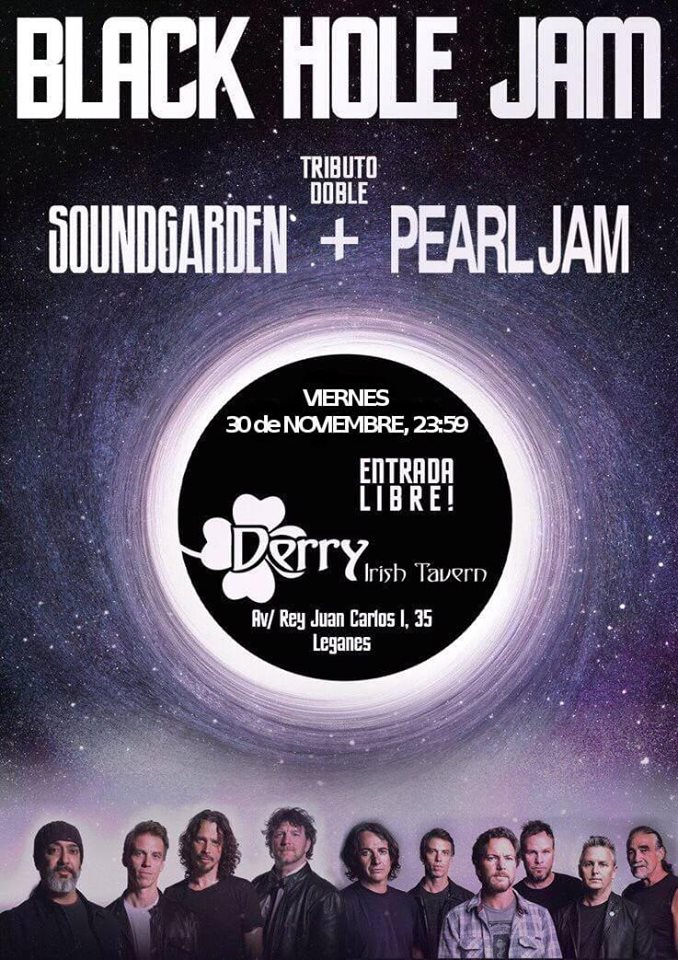 Black Hole Jam tributo a Pearl Jam en el Derry