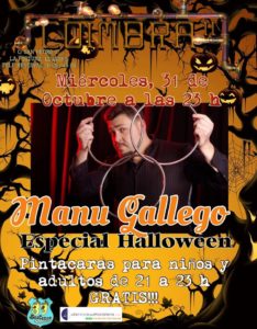 NOCHE DE HALLOWEEN en el Coimbra con el MAGO MANU GALLEGO